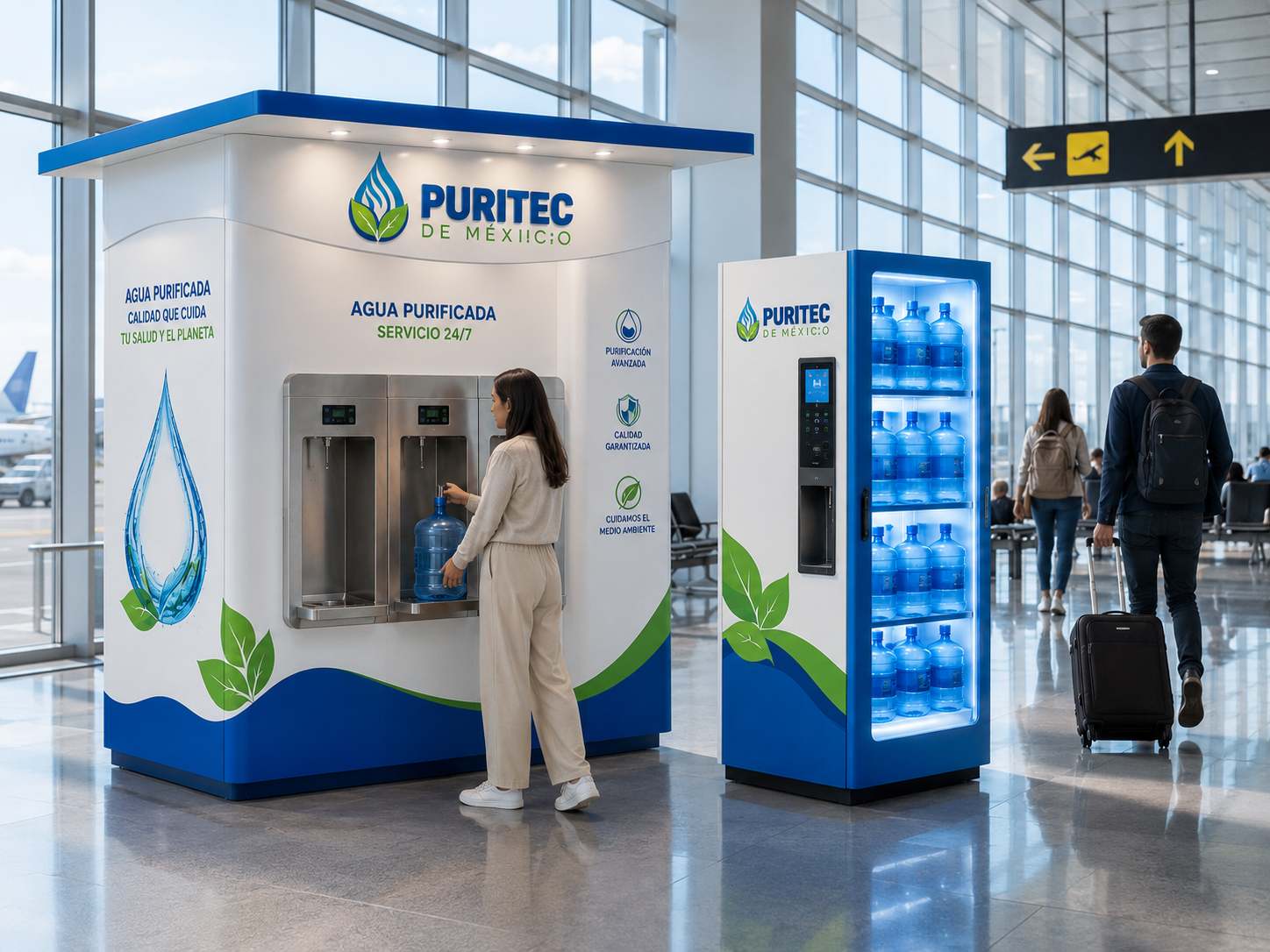 Expendio de Agua Purificada y Purificador de Agua de Ósmosis Inversa